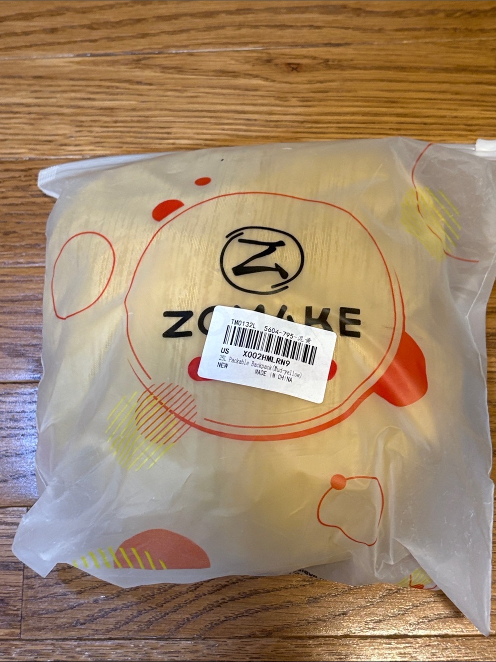 Zomake | NWT Mud Yellow 25L Packable Backpack One Size OS